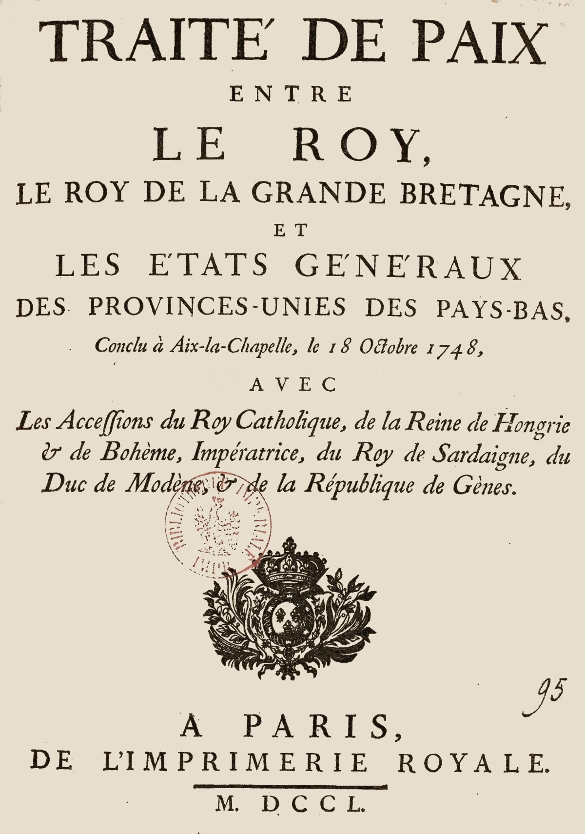 Treaty of Aix-la-Chapelle