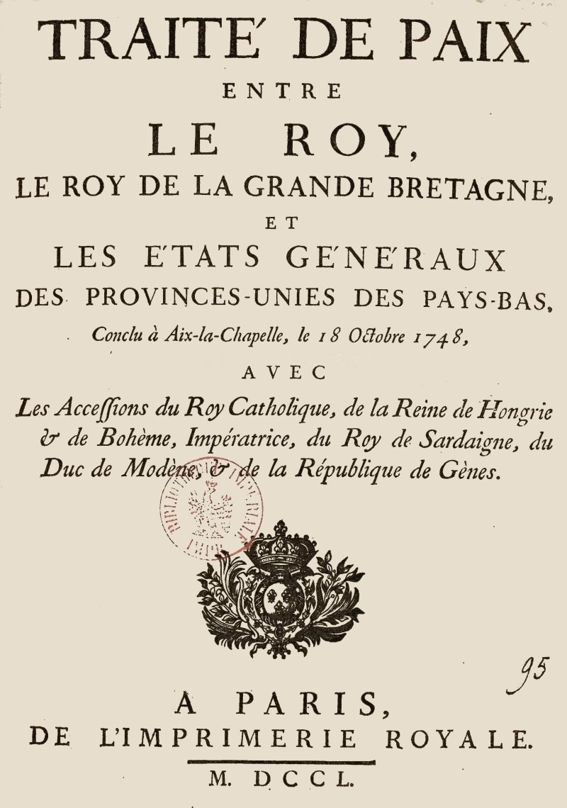 Treaty of Aix-la-Chapelle