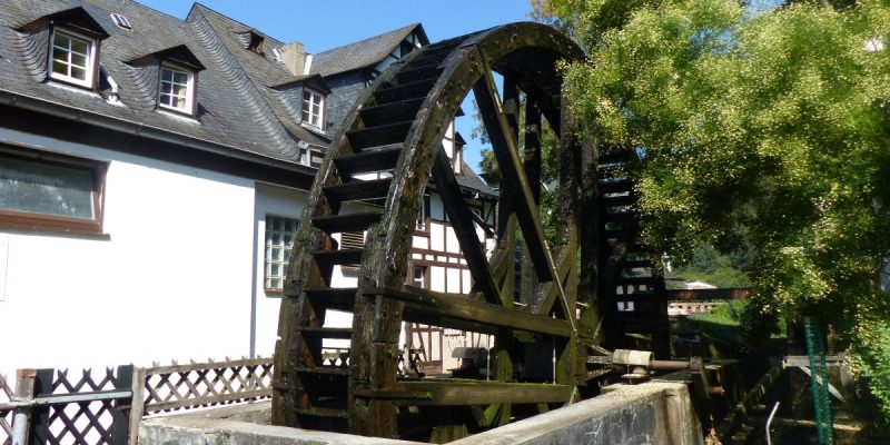 Wasserrad am Wasserturm