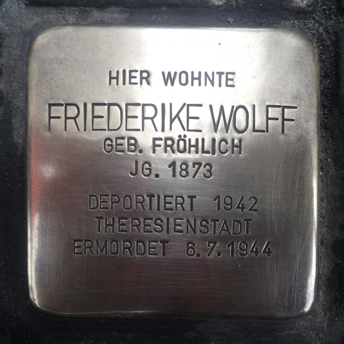 Friederike Wolff geb. Fröhlich