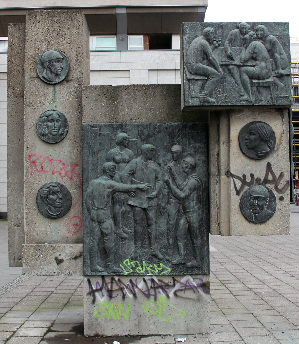 Denkmal für die Erbauer des Stadtzentrums