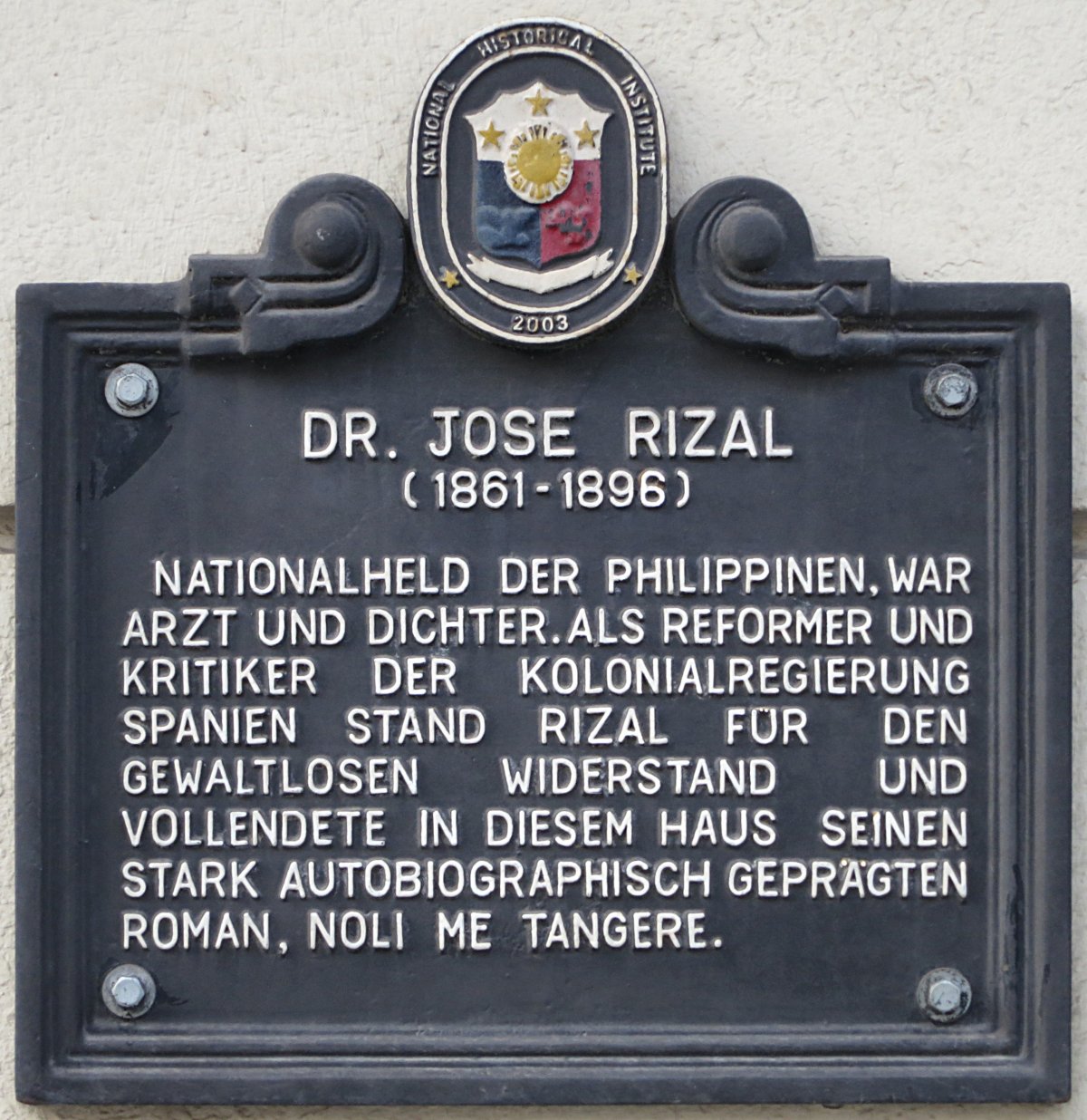 Dr. Jose Rizal (1861–1896)