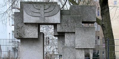 Gedenkstein für abgerissene Synagoge
