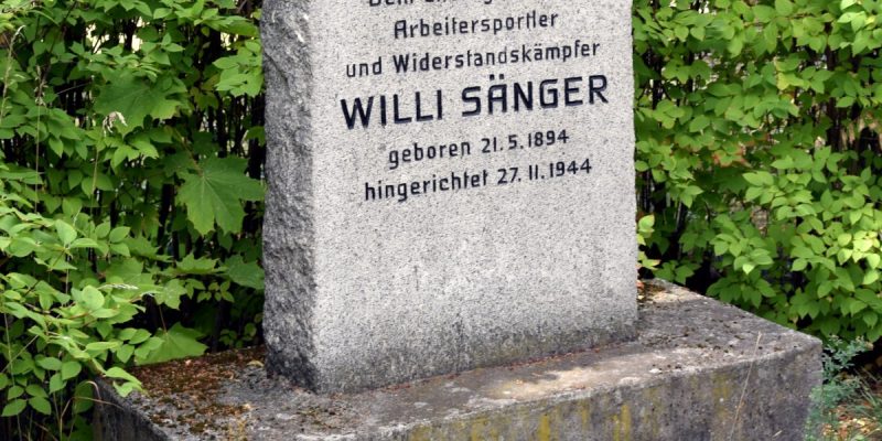 Gedenkstein für Willi Sänger
