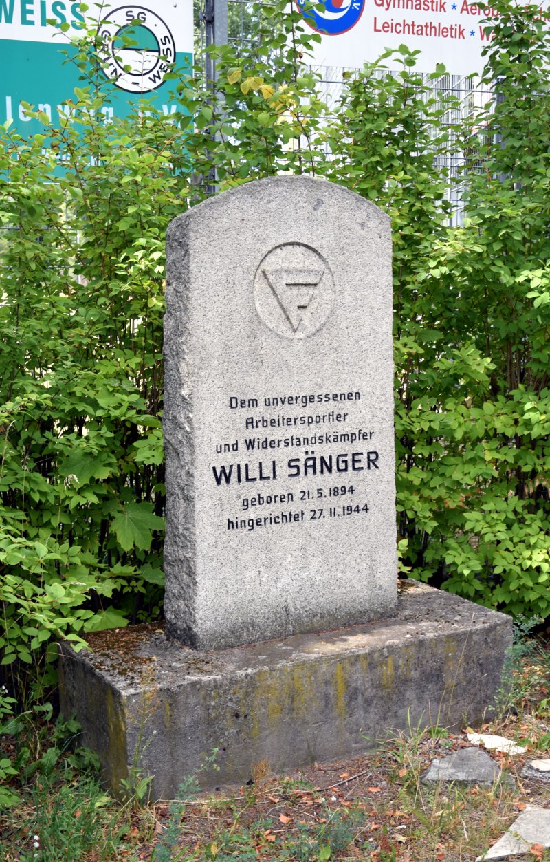 Gedenkstein für Willi Sänger