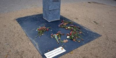 memorial stele for the victims of racism and police violence