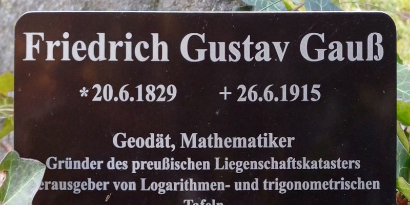 Grabstätte Friedrich Gustav Gauß