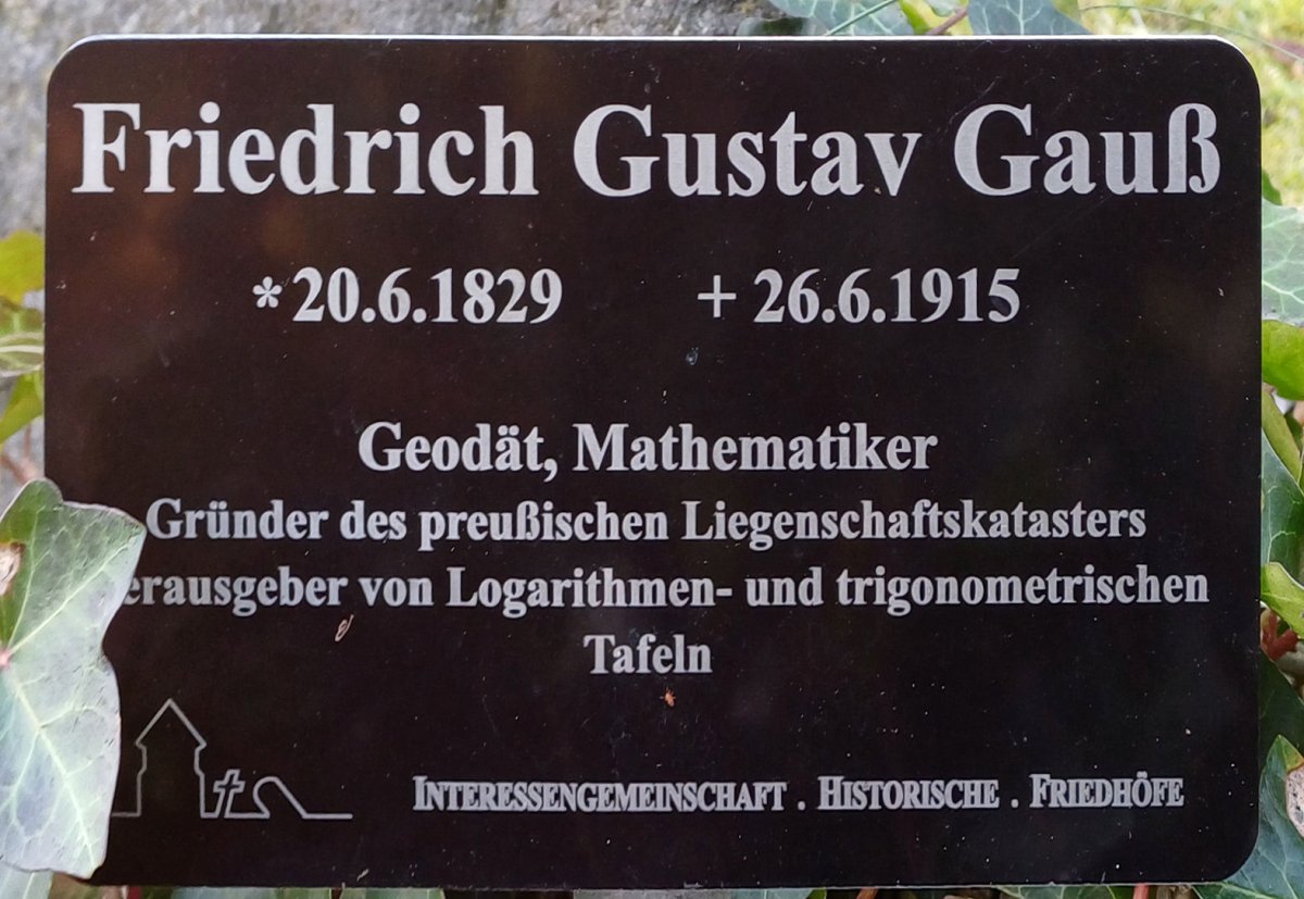 Grabstätte Friedrich Gustav Gauß