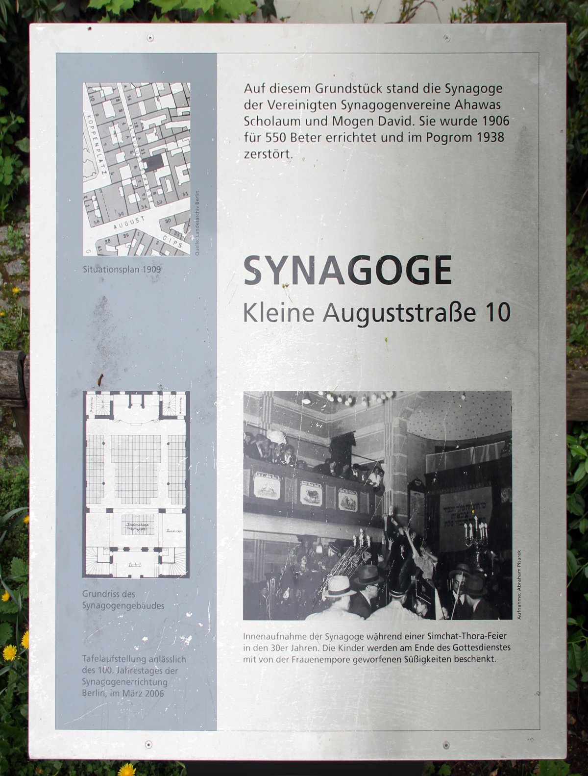 Synagoge Kleine Auguststraße 10
