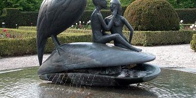 Vogelbrunnen mit der Muschel