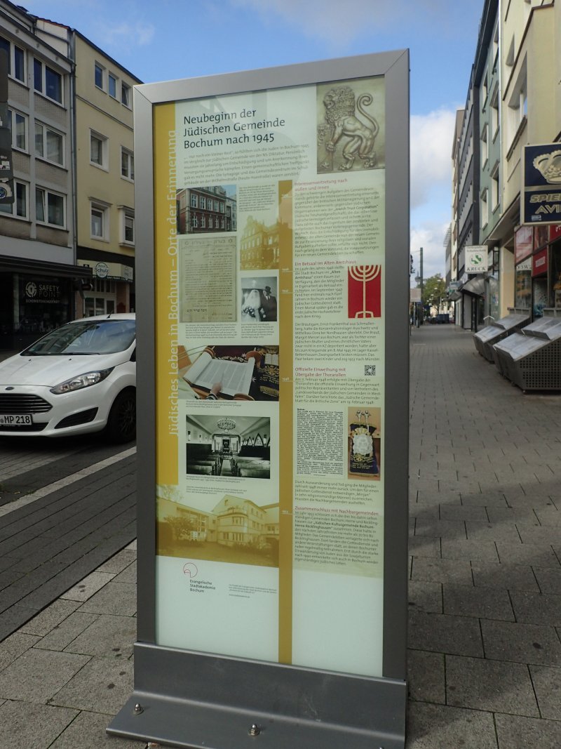 Neubeginn der jüdischen Gemeinde Bochum nach 1945