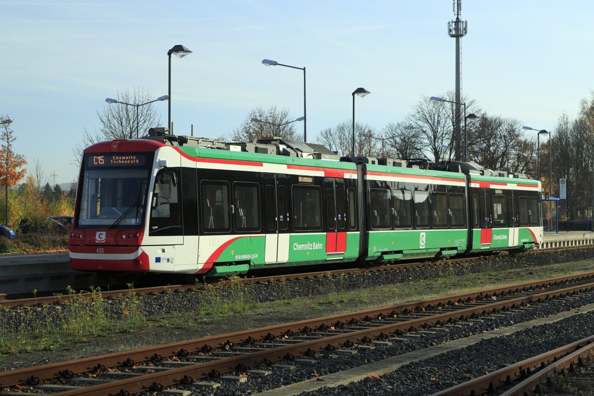 ChemnitzBahn C15: Chemnitz, Technopark => Hainichen, Bahnhof