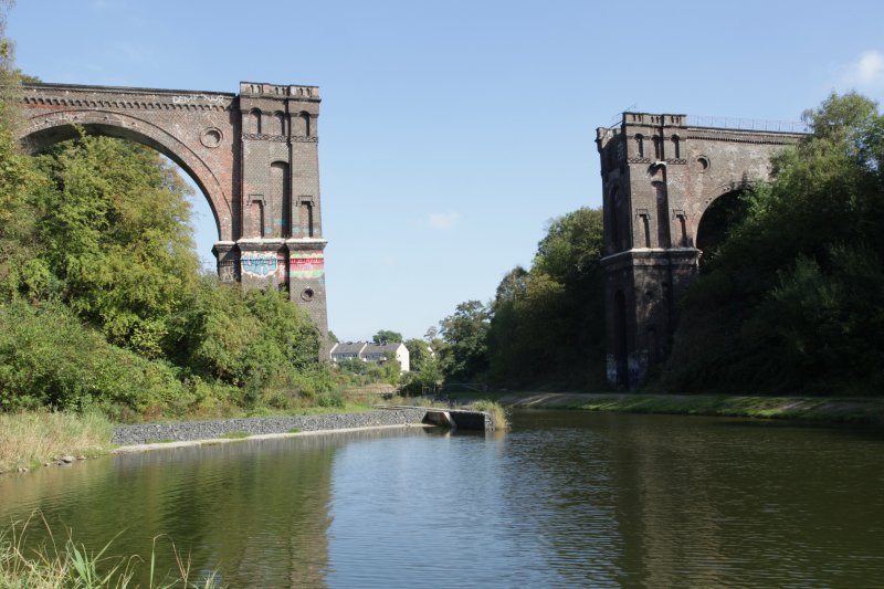 Brückenkopf des Viadukts Schlackenbahn