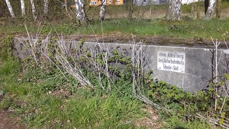 Ablaufberg des ehem. Güterbahnhofs Steele-Süd