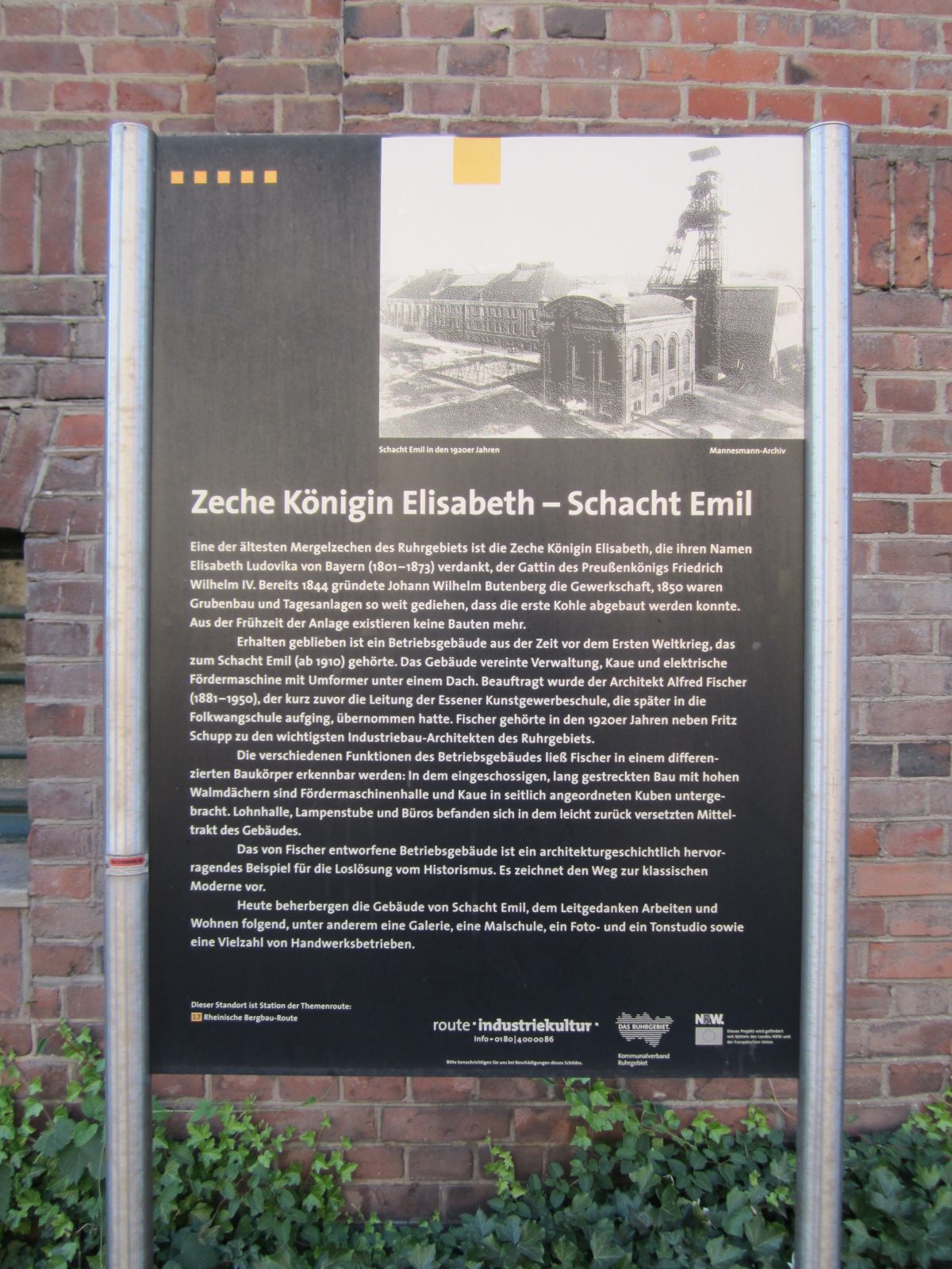 ehem. Zeche Königin Elisabeth Schacht Wilhelm