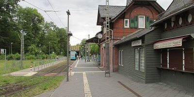 Empfangsgebäude der Waldbahn