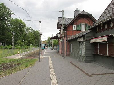 Empfangsgebäude der Waldbahn