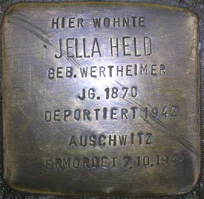 Jella Held geb. Wertheimer
