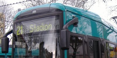 Tram 21: Stadion => Hauptbahnhof => Nied Kirche