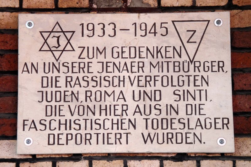 Gedenktafel für die deportierten Jenaer