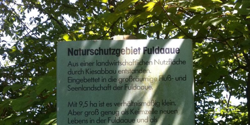 Naturschutzgebiet "Fuldaaue" - Beobachtungsstand West
