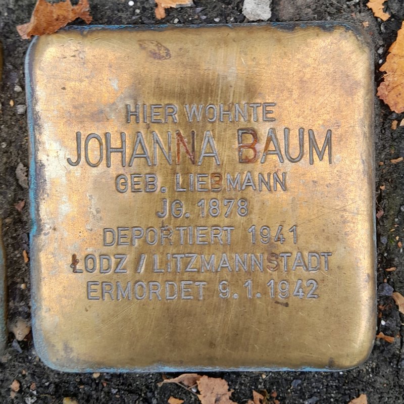 Johanna Baum, geb. Liebmann