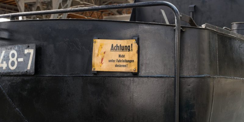 Museumsgleis 24,  Lokomotiven im Bahnhof Leipzig