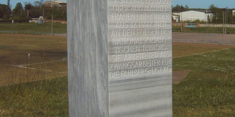 Gedenkstele "Zwangsarbeiterlager Diana"