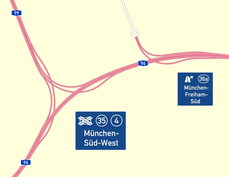 Autobahndreieck München-Süd-West