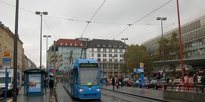 Tram 20: Moosach Bahnhof (S/U/R) => Karlsplatz (Stachus) (S/U)