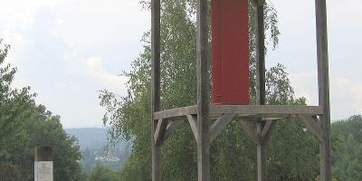 Holzwindharfe im Turm