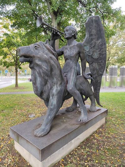 Jüngling mit Löwe