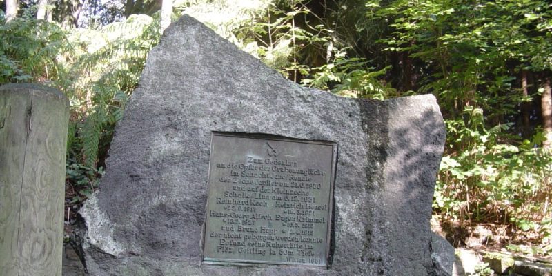 Gedenkstein für verunglückte Bergleute