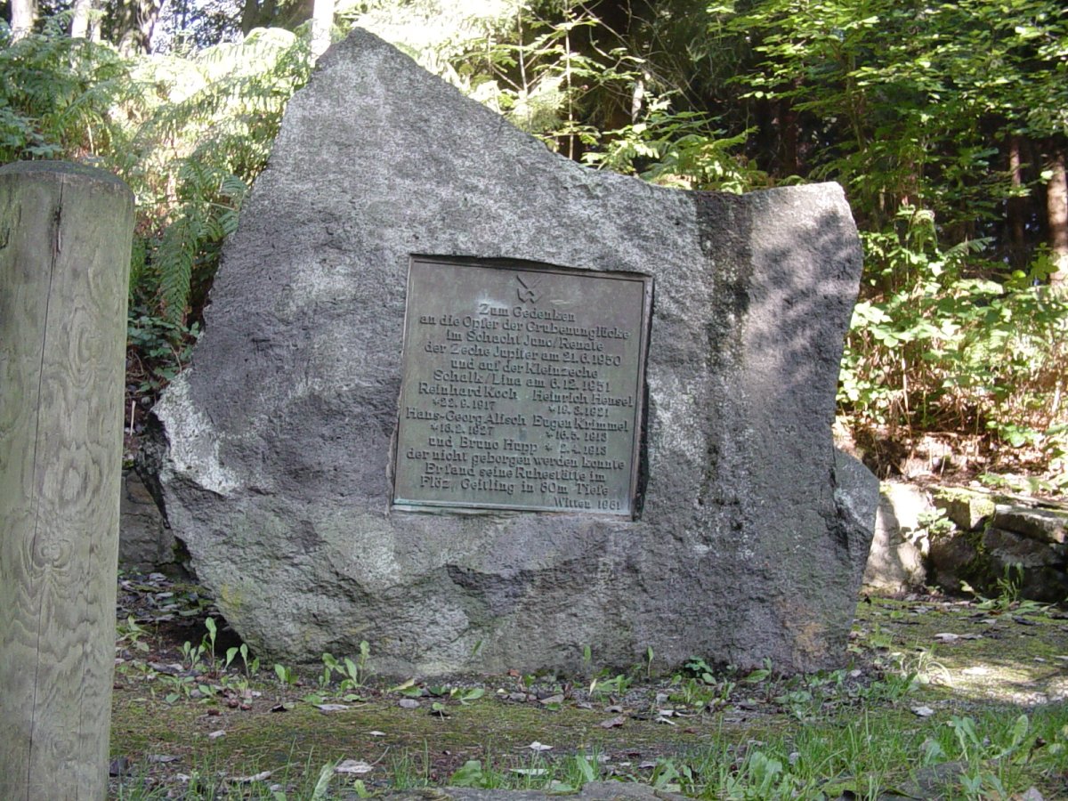 Gedenkstein für verunglückte Bergleute