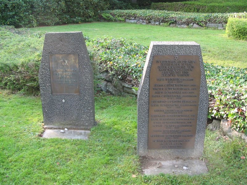 Gedenksteine jüdischer Friedhof