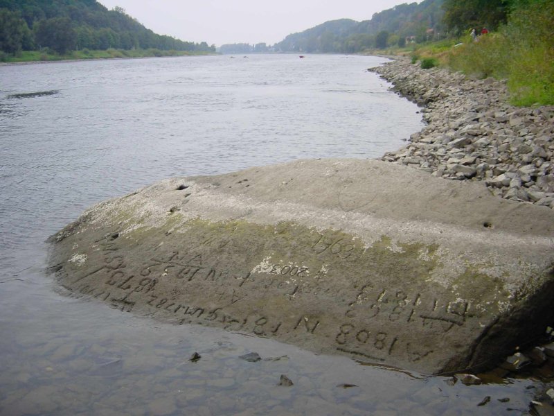 Hungersteine im Rhein