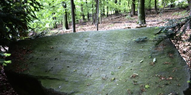 Gedenkstein im Freudenberger Wäldchen